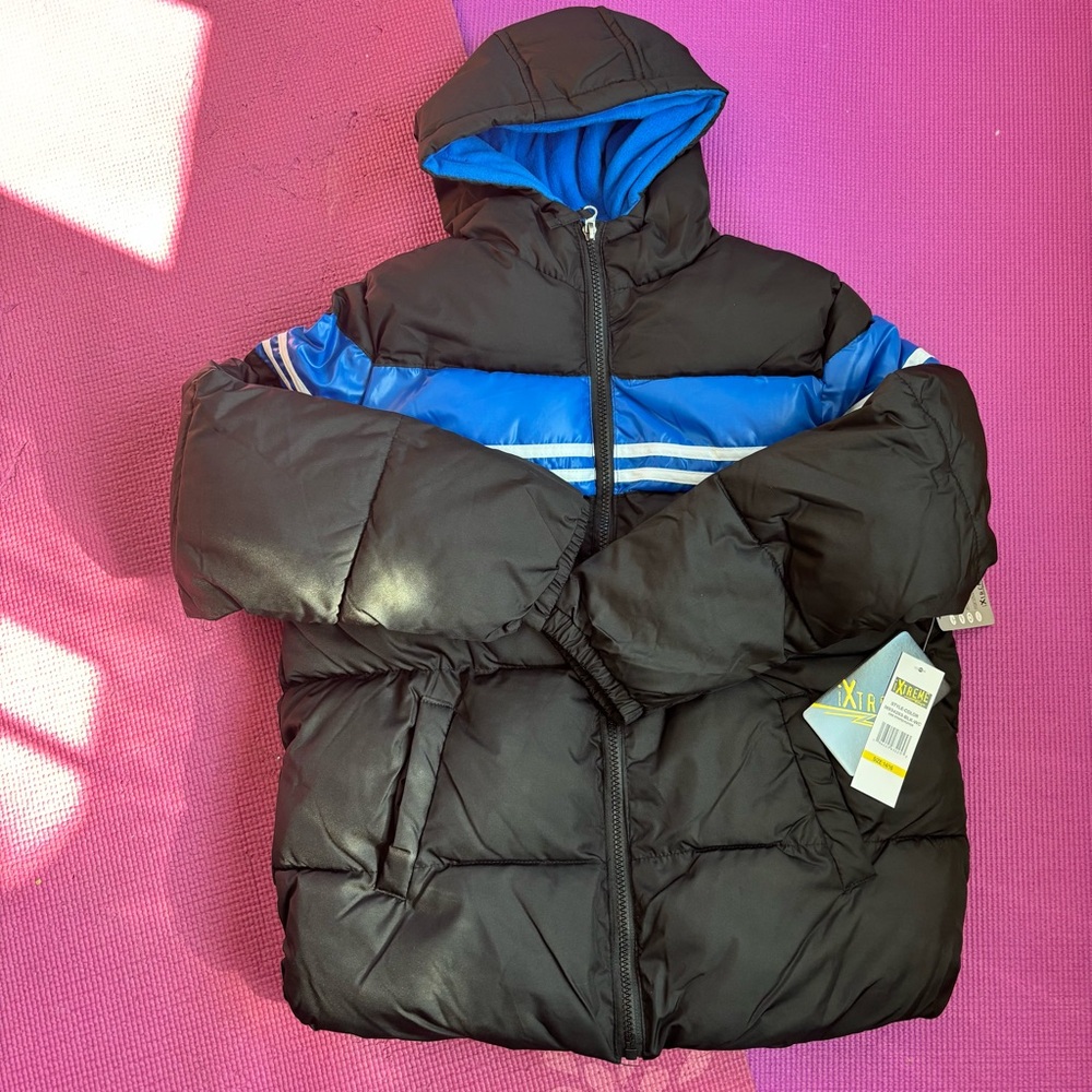 Ixtreme | Chest Striped Hooded Puffer Jacket ❄️